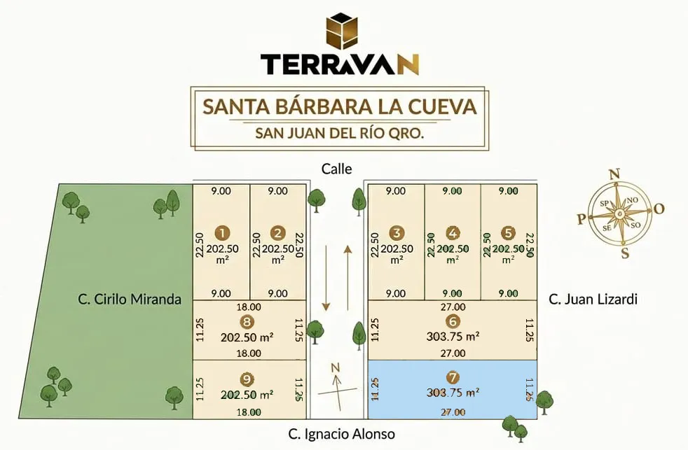 Terreno con Servicios en Santa Bárbara, San Juan del Río | Lote 4